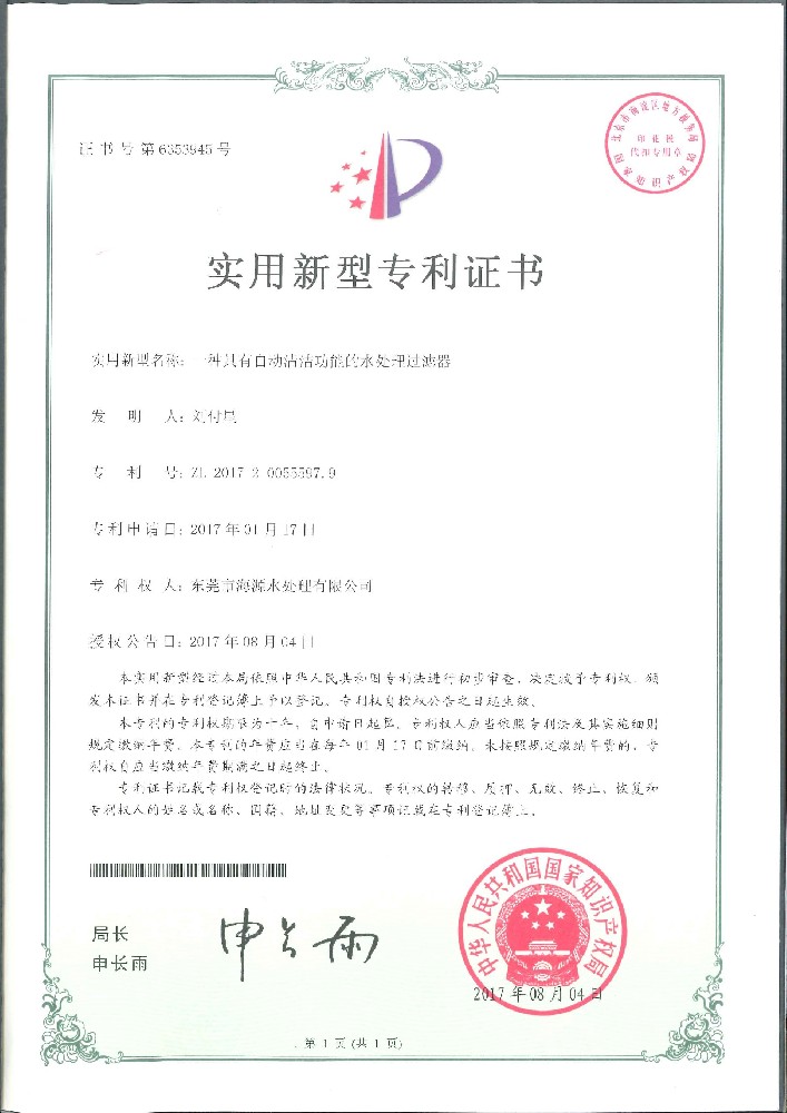 Patent Certificate 2